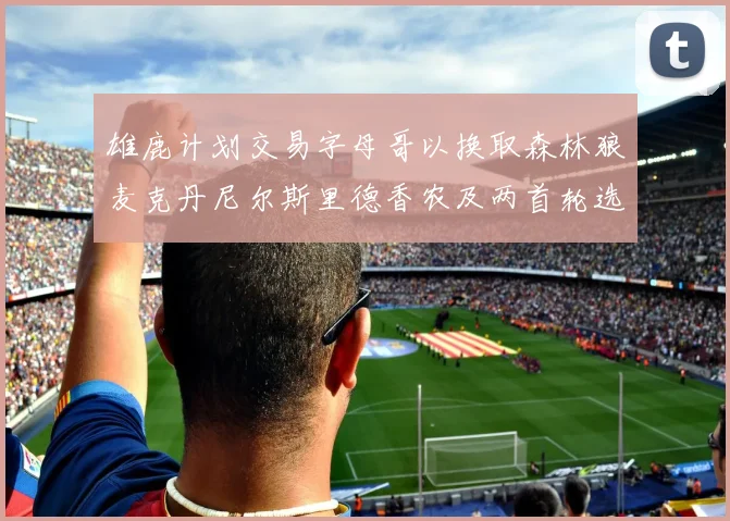雄鹿计划交易字母哥以换取森林狼麦克丹尼尔斯里德香农及两首轮选秀权